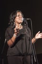 Gospel singer in concert Royalty Free Stock Photo