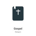 Gospel vector icon on white background. Flat vector gospel icon symbol sign from modern religion collection for mobile concept and Royalty Free Stock Photo