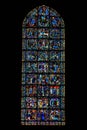Gospel window of Chartres cathedral, France Royalty Free Stock Photo