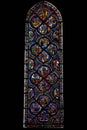 Gospel window of Chartres cathedral, France Royalty Free Stock Photo