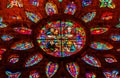 Gospel Writers Stained Glass Window Seville Cathedral Spain Royalty Free Stock Photo