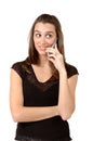 Gossip Cell Phone Royalty Free Stock Photo