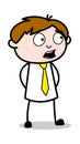 Gossip - Office Salesman Employee Cartoon Vector Illustration