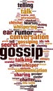 Gossip word cloud