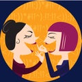 Gossiping Women Royalty Free Stock Photo