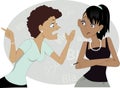 Gossiping women Royalty Free Stock Photo