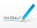 Got ethics question illustration design