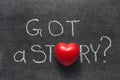 Got a story heart Royalty Free Stock Photo