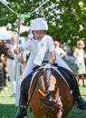 Got it! - young girl on horse at ring riding Royalty Free Stock Photo