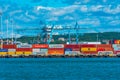 Goteborg, Sweden, July 10, 2022: Cranes at the port of Goteborg Royalty Free Stock Photo