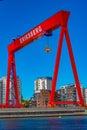 Goteborg, Sweden, July 10, 2022: Eriksberg crane at the port of Royalty Free Stock Photo