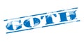 Goth blue stamp Royalty Free Stock Photo