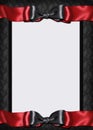 Goth card menu invitation