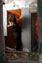 Goth Girl in doorway