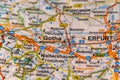 Gotha, Thuringia state, Germany on a road m Royalty Free Stock Photo