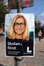 Election poster in Sweden Royalty Free Stock Photo