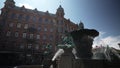 People visit Jarntorget square in Haga district in Gothenburg, Sweden.