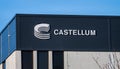 Castellum sign on the facade of a warehouse..