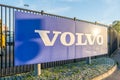 GOTHENBURG, SWEDEN - MAY 08, 2018: Volvo Sign in Gothenburg. Volvo manufactures trucks, buses and construction machinery