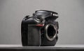 Front of a Nikon D800 digital SLR camera.. Royalty Free Stock Photo