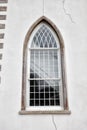 A gothic arch style window