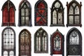 Gothic Arch Windows and Doors: Digital Asset Collection Royalty Free Stock Photo