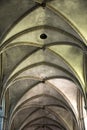 Gothic Arched Ceiling of the Bayeux Cathedral