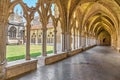 Gothic arches and pillars in Bayonne Cathedral Royalty Free Stock Photo