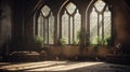 Gothic Architecture In A Beautifully Detailed Ray Traced Room