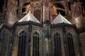 Gothic architecture at night Royalty Free Stock Photo