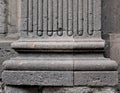 Gothic column base architecture European detail.