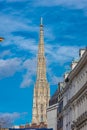 Gothic belltower of the Stephansdom, Cathedral of Vienna,  Austria Royalty Free Stock Photo