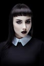 Gothic brunette girl Royalty Free Stock Photo