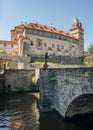 Gothic castle Brandys nad Labem chateau Royalty Free Stock Photo