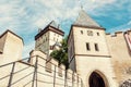 Gothic castle Karlstejn, Czech, beauty filter Royalty Free Stock Photo