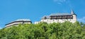 Gothic castle Karlstejn, side view, ancient Royalty Free Stock Photo