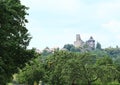 Castle Lipnice behind trees