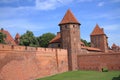 Gothic castle in Malbork Poland, built by the Teutonic Order, the seat of the great masters of the Teutonic Order Royalty Free Stock Photo