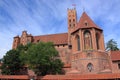 Gothic castle in Malbork Poland, built by the Teutonic Order, the seat of the great masters of the Teutonic Order Royalty Free Stock Photo