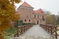 Gothic castle in Oporow, Poland Royalty Free Stock Photo