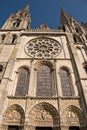 Gothic Cathedral in Chartres Royalty Free Stock Photo