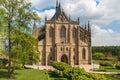 Gothic cathedral, church of Saint Barbara in Kutna Hora Royalty Free Stock Photo