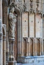 Gothic cathedral detail of the city of Leon in Spain. Royalty Free Stock Photo