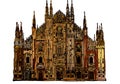 Gothic cathedral of milan