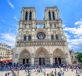 Gothic Cathedral Notre-Dame de Paris, France