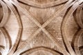 Gothic ceiling of main hall in Conciergerie in Paris