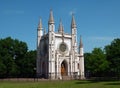 Gothic chapel in Alexandria, Peterhof Royalty Free Stock Photo