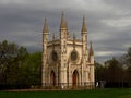 Gothic chapel Peterhof city saint peterburg Royalty Free Stock Photo