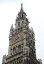 Gothic chapel tower with clock