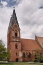 Gothic church with belfries Royalty Free Stock Photo